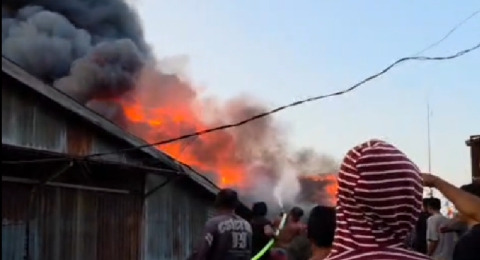 Kebakaran di Tanjabtim, 10 Rumah Dirobohkan Demi Selamatkan Permukiman